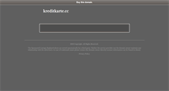 Desktop Screenshot of kreditkarte.cc